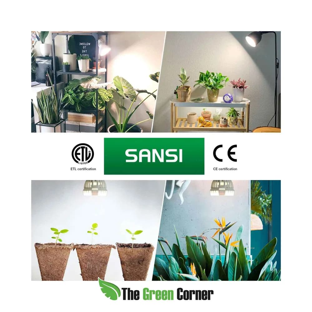 Bombilla LED de Cultivo SANSI PAR25 15W (Rosca E27, Espectro Completo) 2