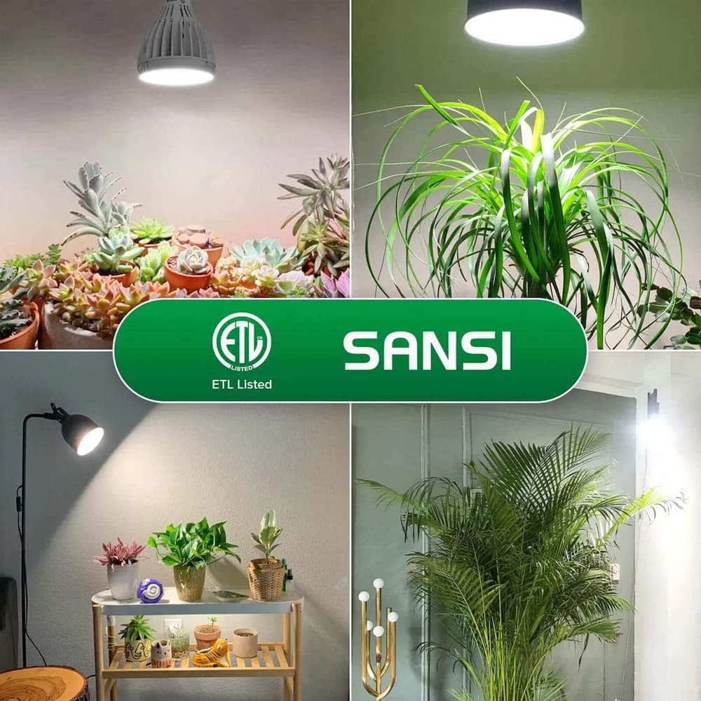 Bombilla LED de Cultivo SANSI PAR25 24W (Rosca E27, Espectro Completo) 4
