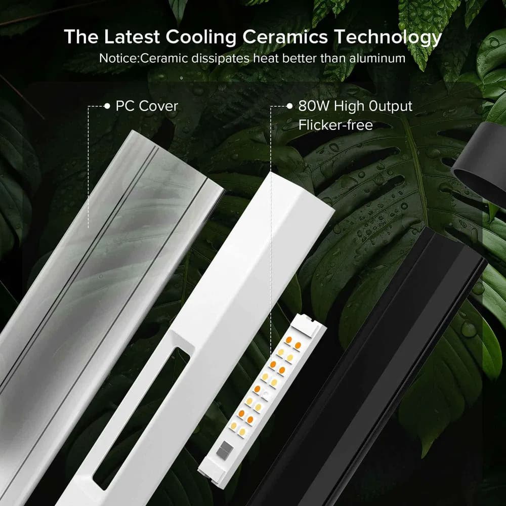 Lámpara LED de Cultivo de Pie SANSI T10 Pro 80W (Espectro Completo)