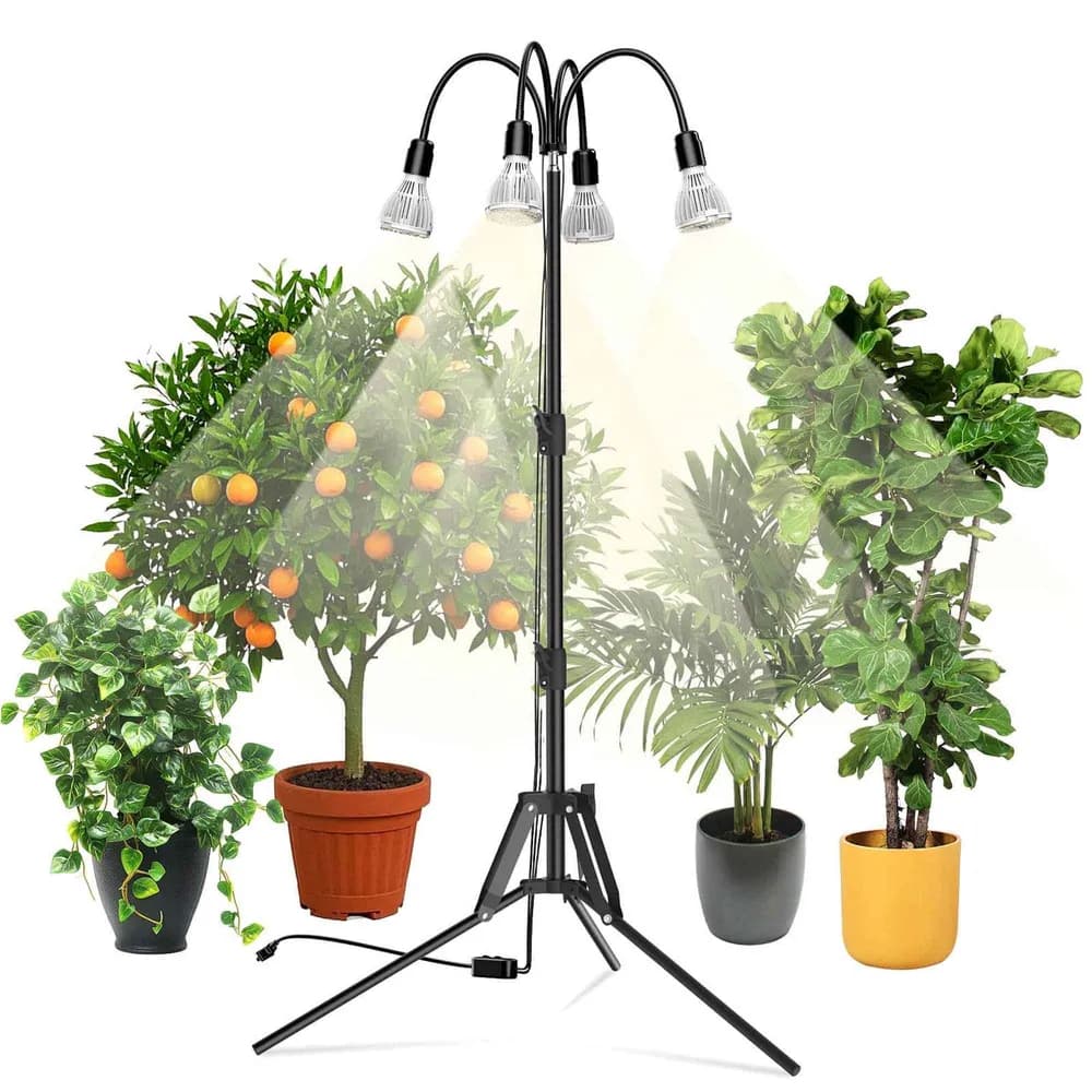 Lámpara LED de Cultivo SANSI 120W Multicabezal con Trípode Ajustable