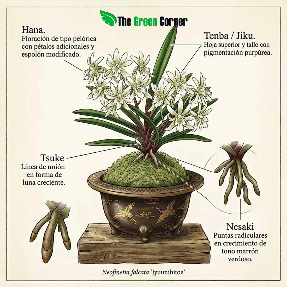 Neofinetia falcata 'Jyuunihitoe'