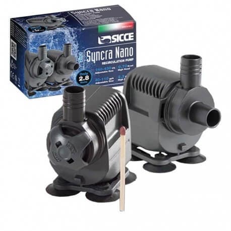 Syncra Nano Wet&Dry 140 – 430 L/h es una pequeña bomba versátil que incluye la tecnología Syncra y que asegura un alto ahorro de energía.