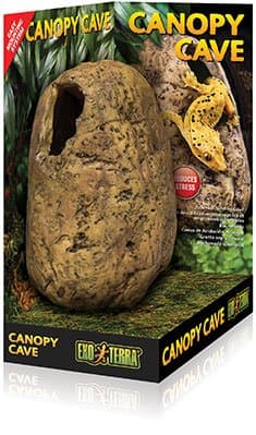 La Exo Terra Canopy Cave crea un hábitat de múltiples niveles. Los reptiles y anfibios arborícolas las utilizaran constantemente.