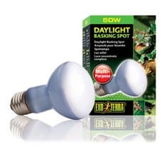 Daylight basking spot. Una lámpara diurna de neodimio de amplio espectro. El espectro es ideal para la fotosíntesis de las plantas.
