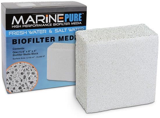 MarinePure Block.Diseñado principalmente para proporcionar zonas anaeróbicas profundas de desnitrificación en sistemas pasivos.