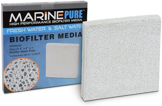 MarinePure Plate.Diseñado principalmente para proporcionar zonas anaeróbicas profundas de desnitrificación en sistemas pasivos.