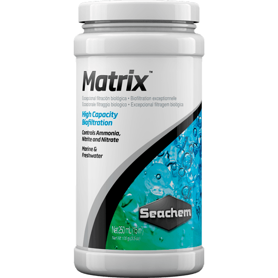 Seachem Matrix es un biomedio de alta porosidad que proporciona una biofiltración eficiente para la remoción de los residuos del acuario