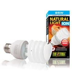 BOMBILLA BAJO CONSUMO ION 2.0 EXO TERRA: Solución anti olores sumada a una iluminación de calidad para nuestros terrarios.