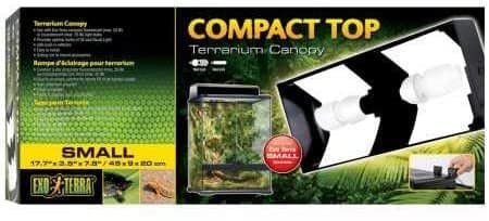 Pantalla compacta compact top de 45 cm es una tapa para fluorescentes compactos de terrarios diseñada para los terrarios de vidrio Exo Terra.