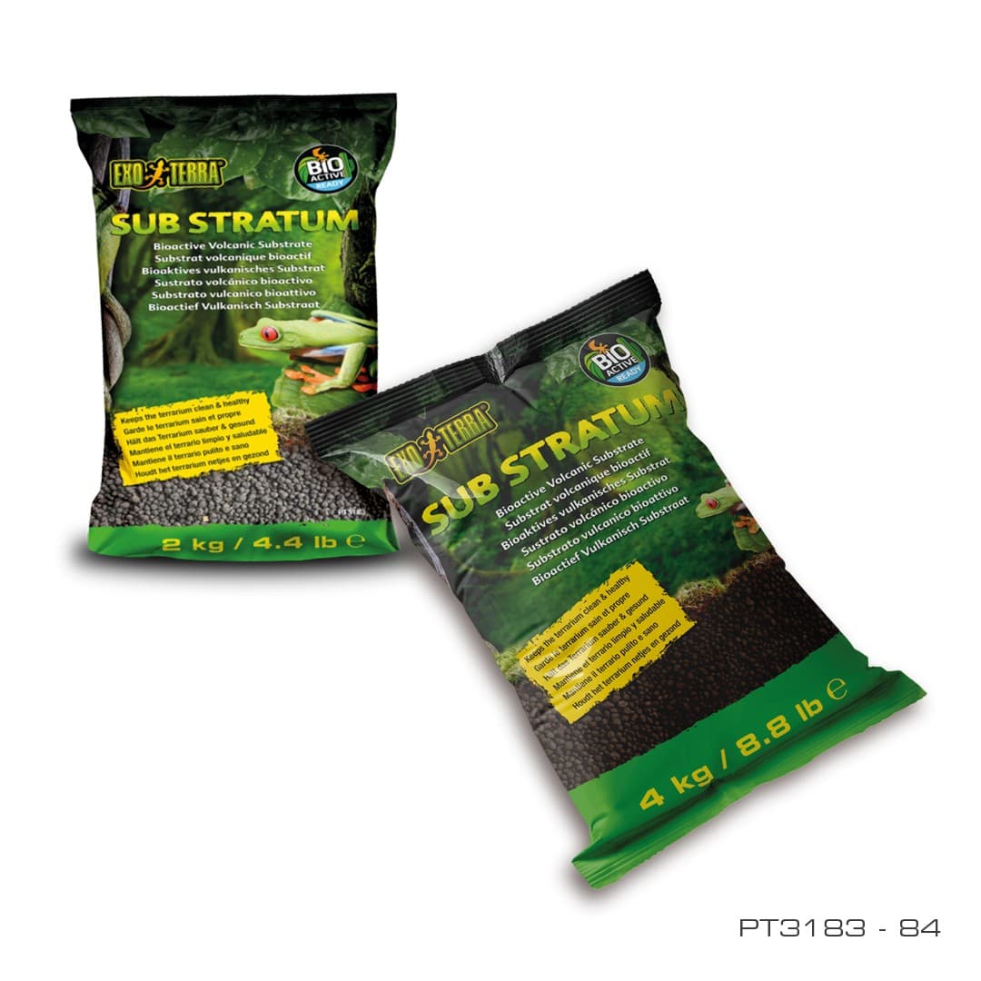 SUSTRATO BIOACTIVO VOLCANICO EXO TERRA: Una opcion premium para los ecosistemas terrestres tropicales. Imprescindible.