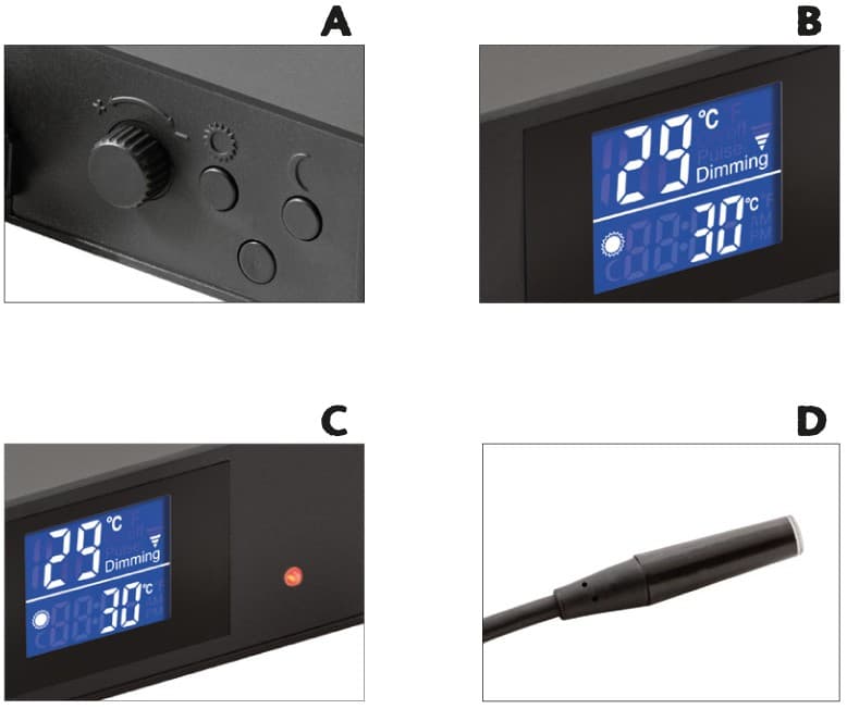Termostato 600W DIA/NOCHE de atenuacion programable Exo Terra 3
