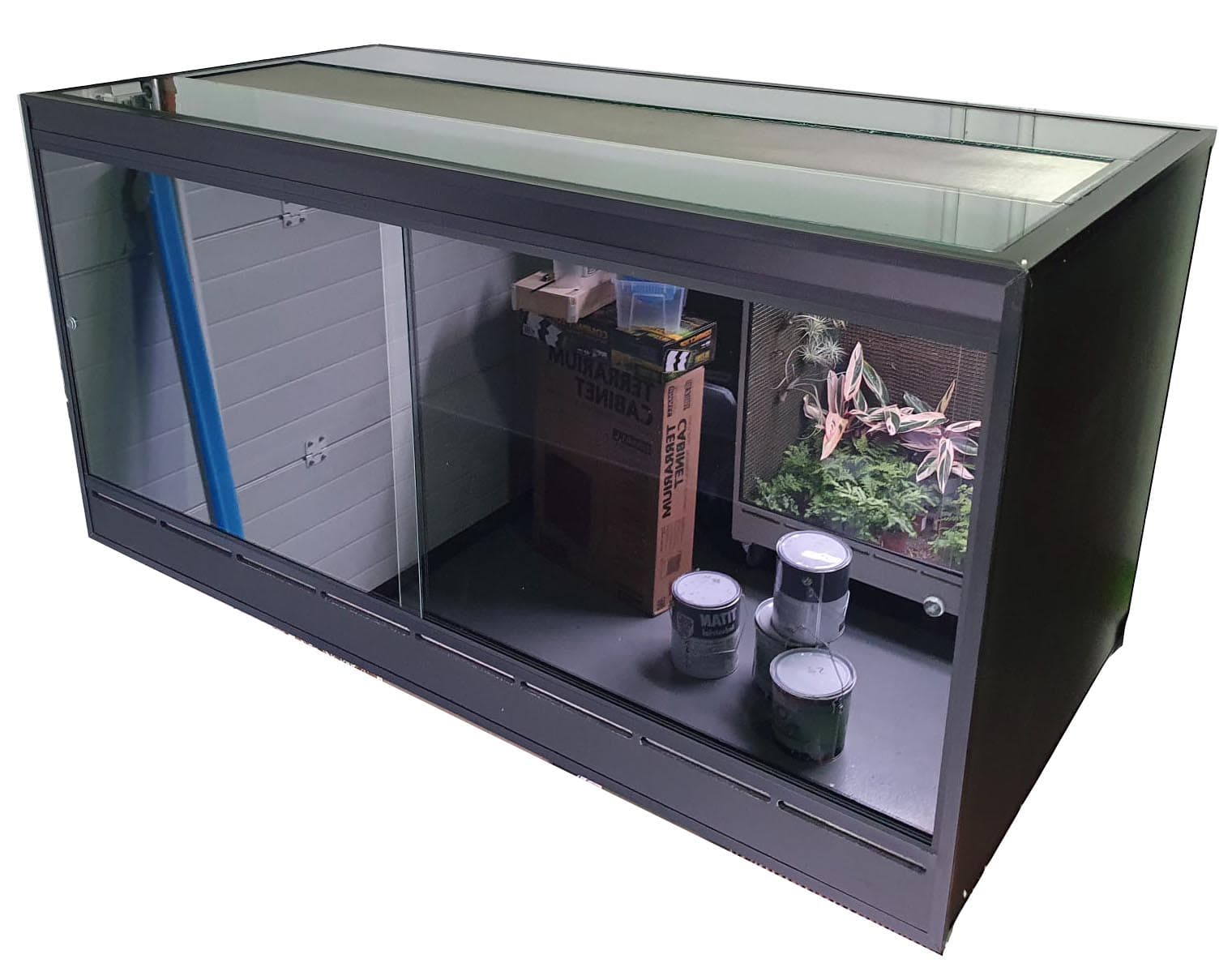 Terrario de pvc - 140X70X70 con Techo de Cristal 3