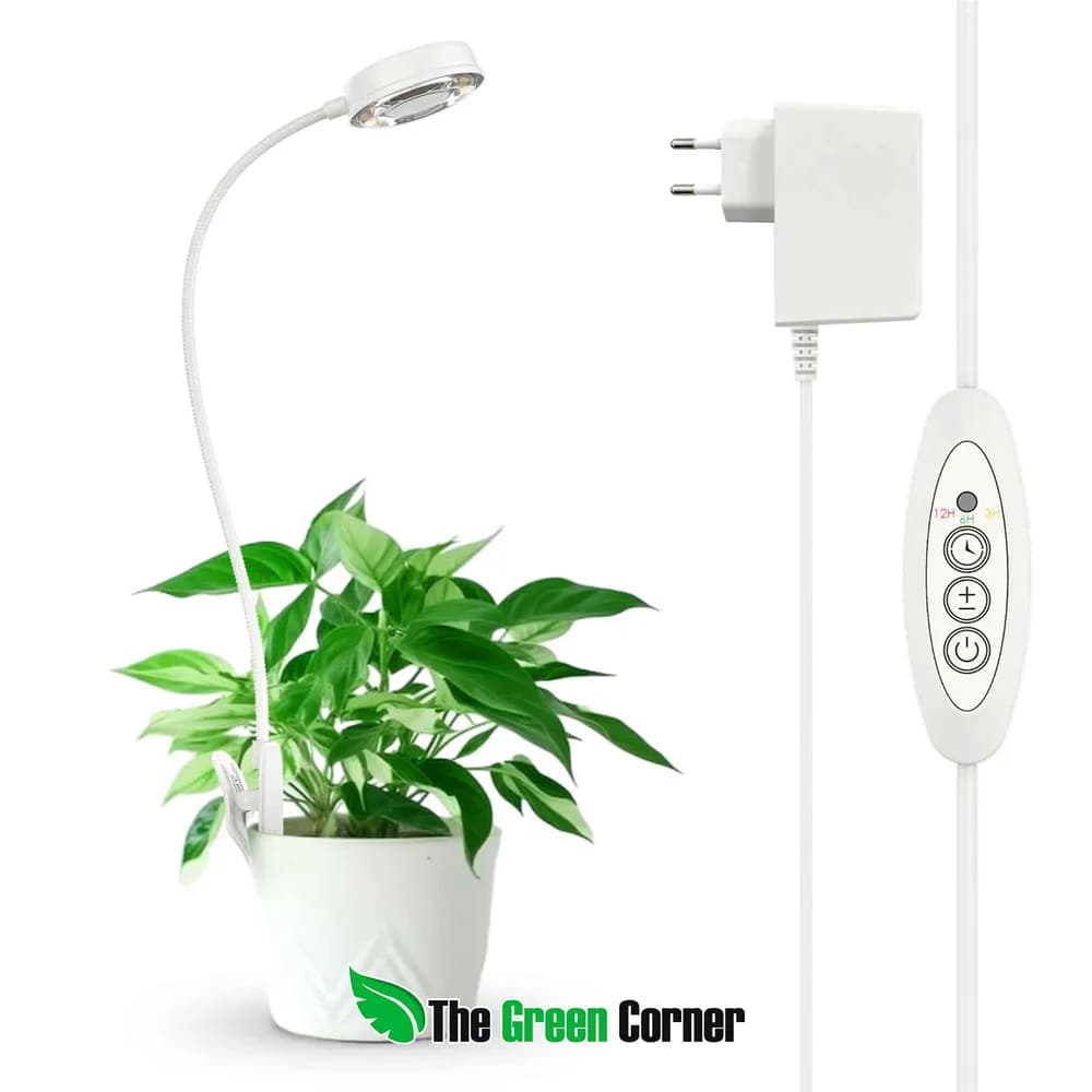 Lámpara LED de Cultivo SANSI 10W con Pinza para Maceta