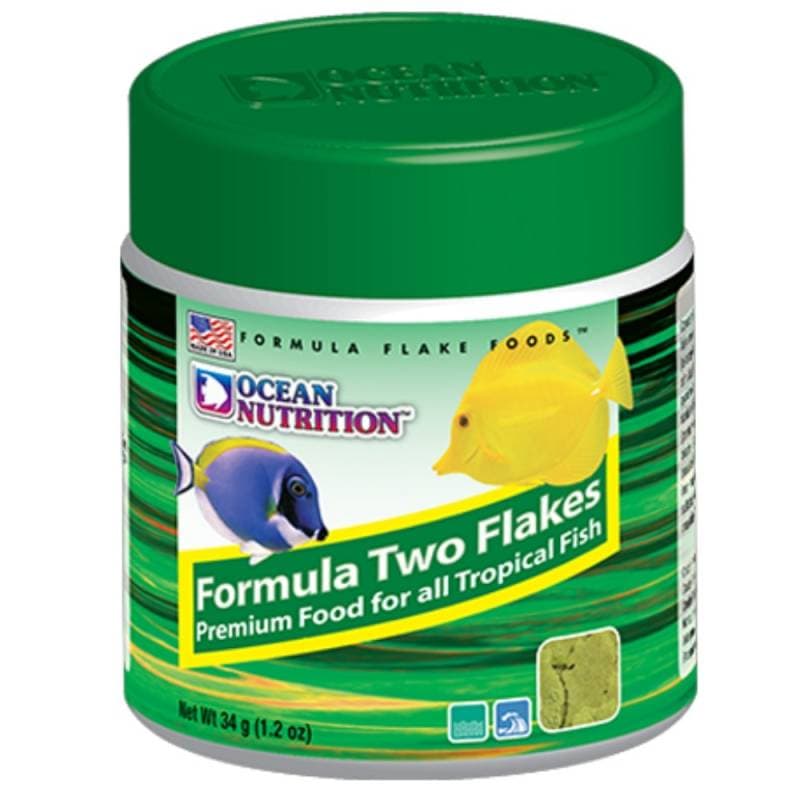 OCEAN NUTRITION ESCAMAS FORMULA TWO. La gama de al alimento para peces marinos mas completa del mercado a tu disposicion