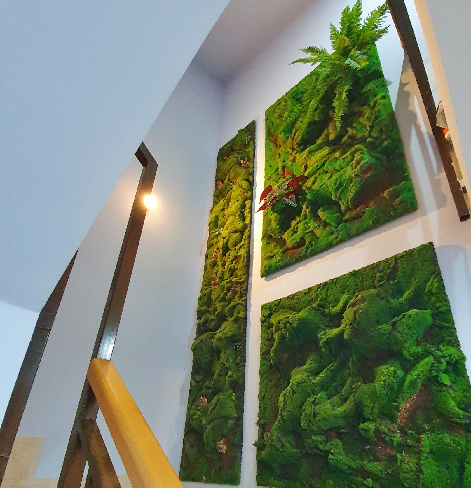 Jardín vertical artificial de interior