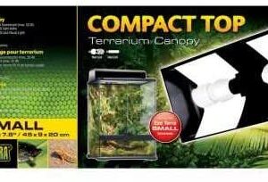Pantalla compacta compact top de 45 cm es una tapa para fluorescentes compactos de terrarios diseñada para los terrarios de vidrio Exo Terra.