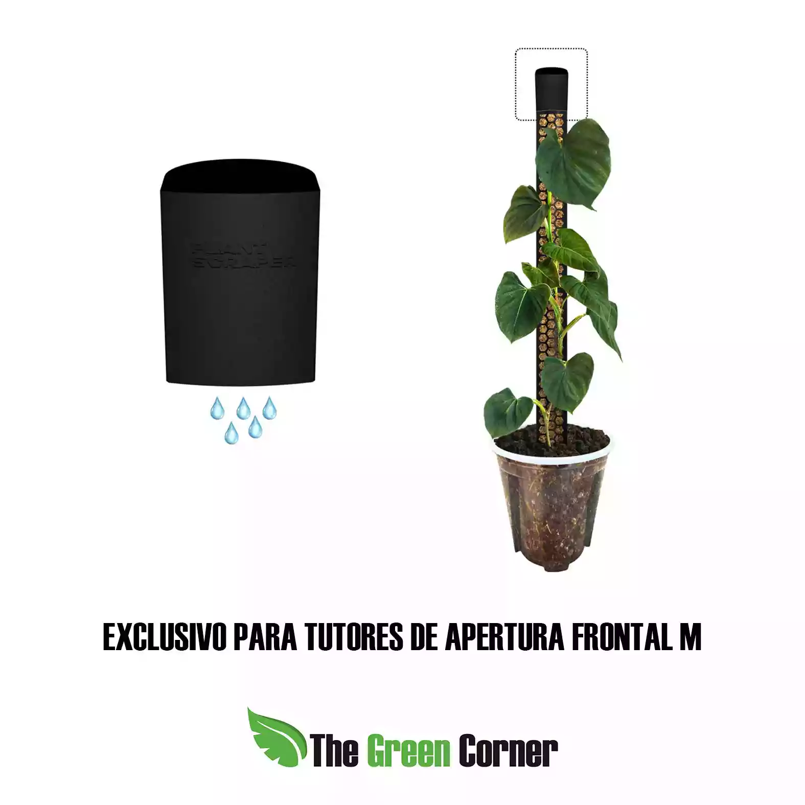 Sistema de riego para tutor de apertura frontal M