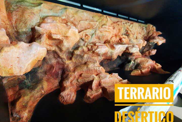 Terrario desértico para Pogona 170x50x50